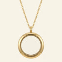 Glass Locket Floating Memory Urn Pendant
