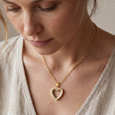 Heart Cremation Urn Pendant Necklace - Memorial Jewelry for Human Ashes