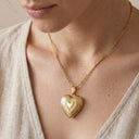 Openable Heart Locket Memorial Necklace