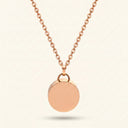Steel Round Disc Cremation Urn Pendant